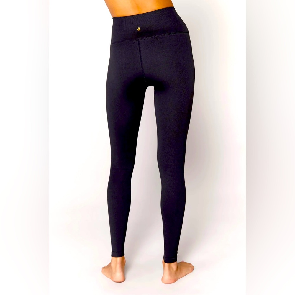 SPIRITUAL GANGSTER Love Sculpt Seamless Legging Black Ribbed